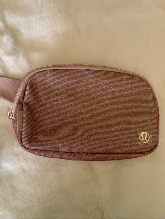 lululemon athletica Handbags - lululemon athletica Shimmery Rose Pink Crossbody Belt Bag